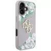 Guess Grained Roses Big 4G Logo Case Apple iPhone 16, violetti