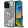 Guess Grained Roses Big 4G Logo Back Cover Apple iPhone 16 Pro - lila