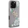 Guess Grained Roses Big 4G Logo Back Cover Apple iPhone 16 Pro - lila