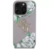 Guess Grained Roses Big 4G Logo Case Apple iPhone 16 Pro Max, violetti