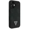 Guess Grained Hot Stamp Peony Triangle Logo MagSafe Case iPhone 16 (musta)