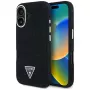 Guess Denim Triangle Logo MagSafe Case iPhone 16, musta