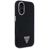 Guess Denim Triangle Logo MagSafe Case iPhone 16, musta