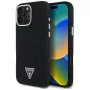 Guess Denim Triangle Logo MagSafe Case Apple iPhone 16 Pro, musta