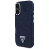 Guess Denim Triangle Logo MagSafe Case iPhone 16, sininen