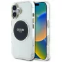 Guess IML Metal Colored Circle Classic Logo MagSafe Case iPhone 16 (musta)
