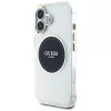 Guess IML Metal Colored Circle Classic Logo MagSafe Case iPhone 16 (musta)