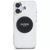 Guess IML Metal Colored Circle Classic Logo MagSafe Case iPhone 16 (musta)