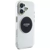 Guess IML Metal Colored Circle Classic Logo MagSafe Case iPhone 16 (musta)