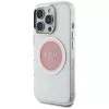 Guess IML Metal Colored Circle Classic Logo MagSafe Case iPhone 16 Pro Max (pinkki)