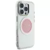 Guess IML Metal Colored Circle Classic Logo MagSafe Case iPhone 16 Pro Max (pinkki)