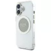 Guess IML Metal Colored Circle Classic Logo MagSafe Case iPhone 16 (harmaa)