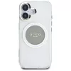 Guess IML Metal Colored Circle Classic Logo MagSafe Case iPhone 16 (harmaa)