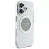 Guess IML Metal Colored Circle Classic Logo MagSafe Case iPhone 16 (harmaa)