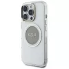 Guess IML Metal Colored Circle Classic Logo MagSafe Case iPhone 16 Pro (harmaa)
