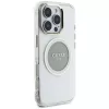 Guess IML Metal Colored Circle Classic Logo MagSafe Case iPhone 16 Pro (harmaa)