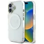 Guess IML Metal Colored Circle Classic Logo MagSafe Case iPhone 16 (valkoinen)