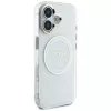 Guess IML Metal Colored Circle Classic Logo MagSafe Case iPhone 16 (valkoinen)
