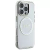 Guess IML Metal Colored Circle Classic Logo MagSafe Case iPhone 16 Pro (valkoinen)