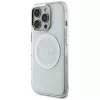 Guess IML Metal Colored Circle Classic Logo MagSafe Case iPhone 16 Pro Max (valkoinen)