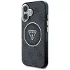 Guess IML Metal Glitter 4G Circle Triangle MagSafe Case Apple iPhone 16 (musta)