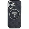 Guess IML Metal Glitter 4G Circle Triangle MagSafe Case Apple iPhone 16 (musta)