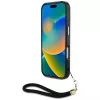 Guess HC IML Leopard Triangle Case iPhone 16 nauhalla, ruskea, MagSafe