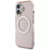 Guess IML Metal Mountain Logo MagSafe Case Apple iPhone 16 (pinkki)