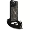 Guess 4G Big Logo Cord Strap Crossbody Case iPhone 16 Pro Max (ruskea)