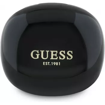 Guess Flat Classic Logo Electroplated TWS -nappikuulokkeet ja latauskotelo (musta)