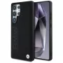 BMW Leather Big Wordmark -kotelo Samsung Galaxy S25 Ultralle, musta