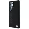 BMW Leather Big Wordmark -kotelo Samsung Galaxy S25 Ultralle, musta