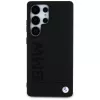 BMW Leather Big Wordmark -kotelo Samsung Galaxy S25 Ultralle, musta