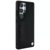 BMW Leather Big Wordmark -kotelo Samsung Galaxy S25 Ultralle, musta