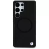 BMW Leather Half Texture MagSafe -kotelo Samsung Galaxy S25 Ultralle, musta