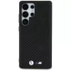 BMW Leather Carbon MagSafe -kotelo Samsung Galaxy S25 Ultralle, musta