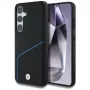 BMW Leather Textured and Smooth MagSafe -kotelo Samsung Galaxy S25:lle, musta