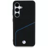 BMW Leather Textured and Smooth MagSafe -kotelo Samsung Galaxy S25:lle, musta