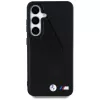 BMW Leather Oversized Stripes MagSafe -kotelo Samsung Galaxy S25:lle, musta
