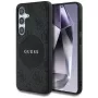 Guess 4G Round Patch Classic Logo MagSafe -kotelo Samsung Galaxy S25+:lle (musta)