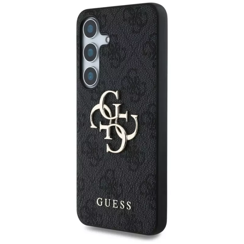 Guess Big 4G Logo Classic Logo -kotelo Samsung Galaxy S25:lle (musta)
