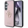 Guess Grained Big 4G Logo Small Classic Logo -takakansi Samsung Galaxy S25 Plus:lle, pinkki