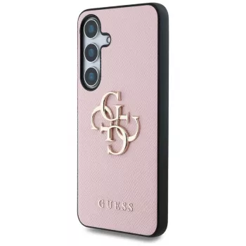 Guess Grained Big 4G Logo Small Classic Logo -takakansi Samsung Galaxy S25 Plus:lle, pinkki