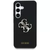 Guess Silicone Big 4G Logo Bottom Script -kotelo Samsung Galaxy S25:lle, musta