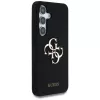 Guess Silicone Big 4G Logo Bottom Script -kotelo Samsung Galaxy S25:lle, musta