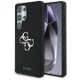 Guess Silicone Big 4G Logo Bottom Script -kotelo Samsung Galaxy S25 Ultralle - musta