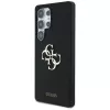 Guess Silicone Big 4G Logo Bottom Script -kotelo Samsung Galaxy S25 Ultralle - musta