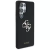 Guess Silicone Big 4G Logo Bottom Script -kotelo Samsung Galaxy S25 Ultralle - musta
