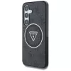 Guess 4G Glitter Triangle Buttons MagSafe -kotelo Samsung Galaxy S25+:lle (musta)