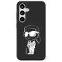 Karl Lagerfeld Silicone Graffiti Ikonik Printed Logo MagSafe -kotelo Samsung Galaxy S25:lle, musta